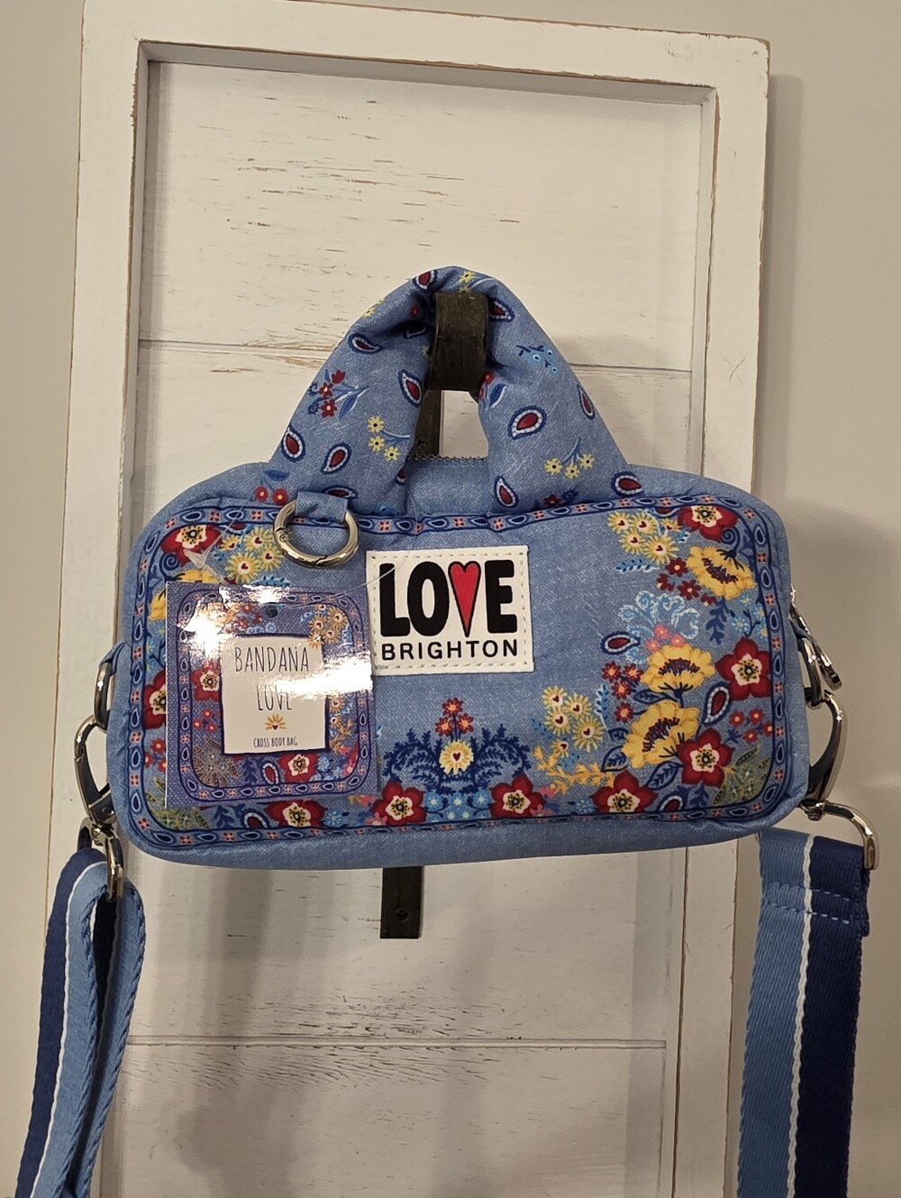 Brighton Bandana Love Crossbody Bag